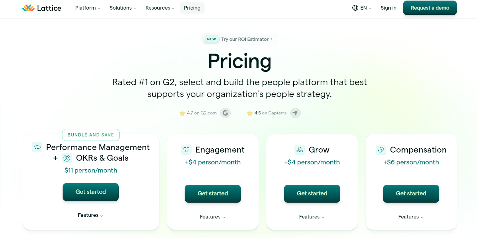 Lattice-pricing