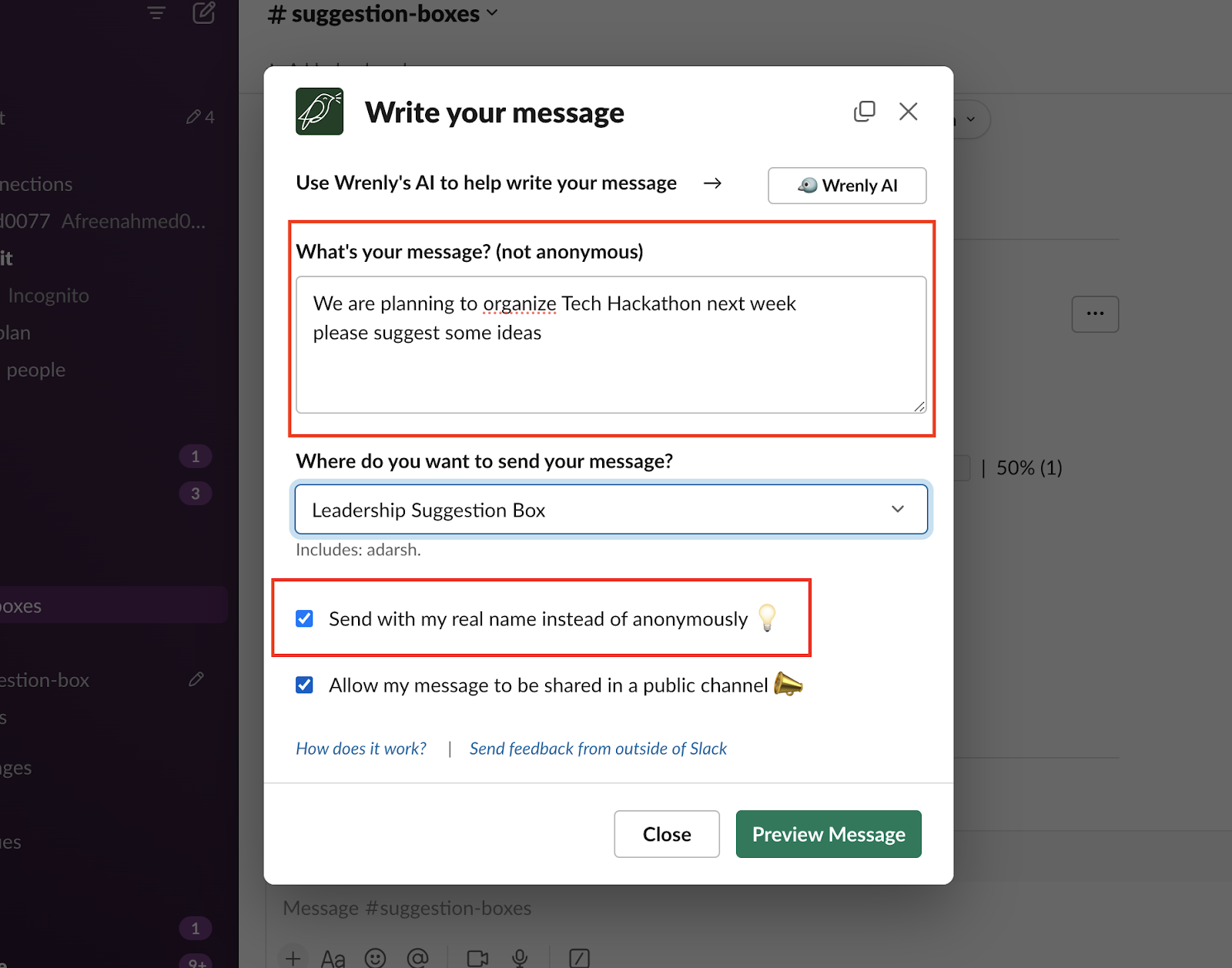 wrenly-suggestion-box