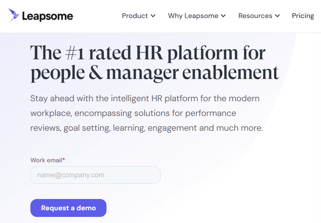 Leapsome-website-homepage
