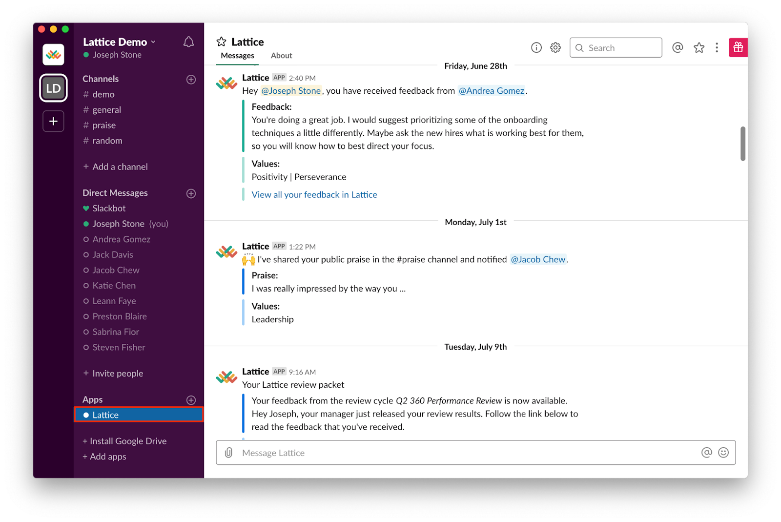 Lattice-integration-with-Slack