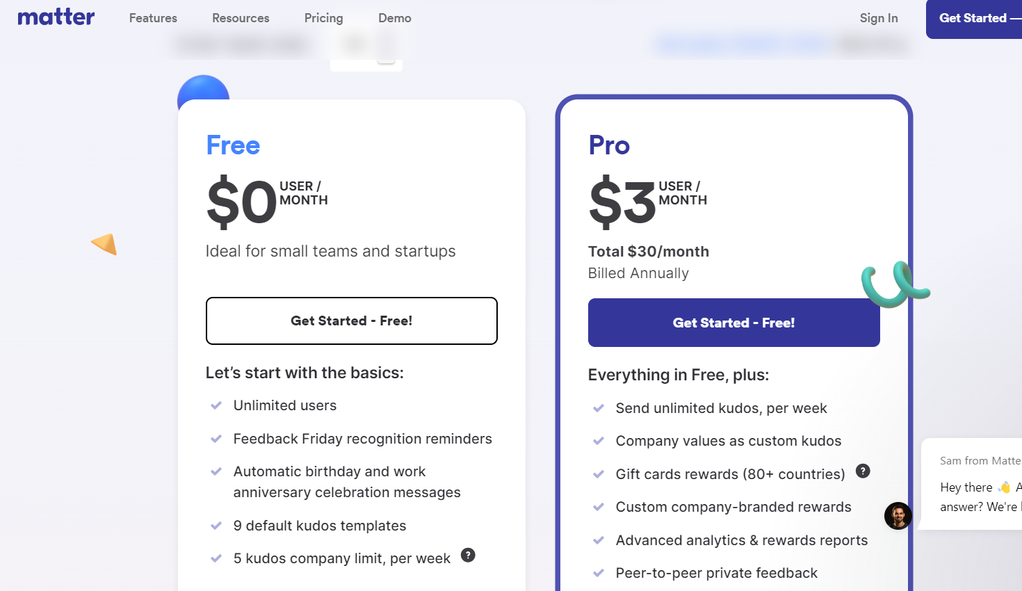 matter-pricing