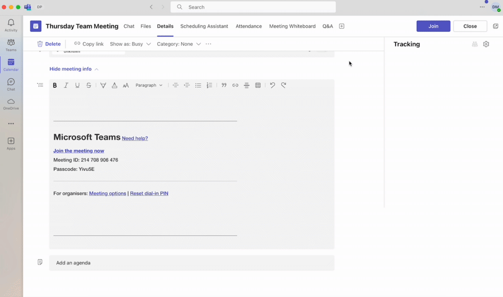 Adding Slido In Microsoft Teams Meeting Calendar 
