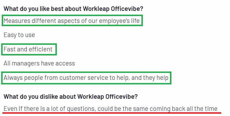 Officevibe review on G2