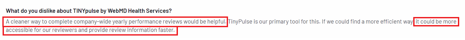 TINYpulse review on G2