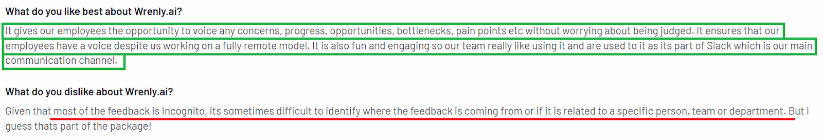 Wrenly.ai review on G2